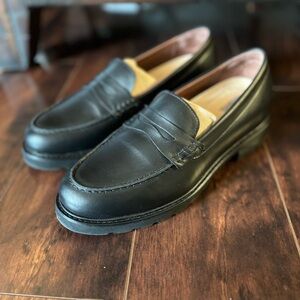 Samuel Hubbard Women’s Classic Black Leather Loafers